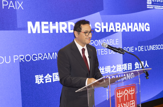 06联合国教科文组织丝绸之路项目负责人Mehrdad Shabahang致辞.jpg